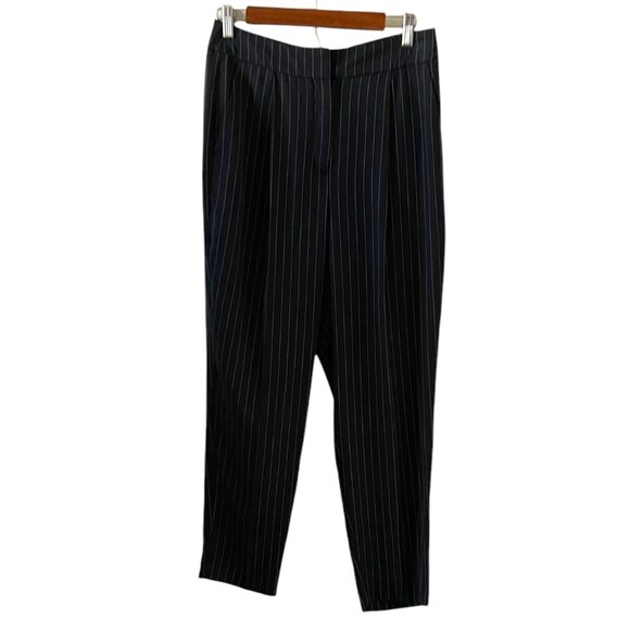 Express NEW Stylist Super High-Rise Pinstripe Ankle Pants Size 8 - Picture 1 of 15
